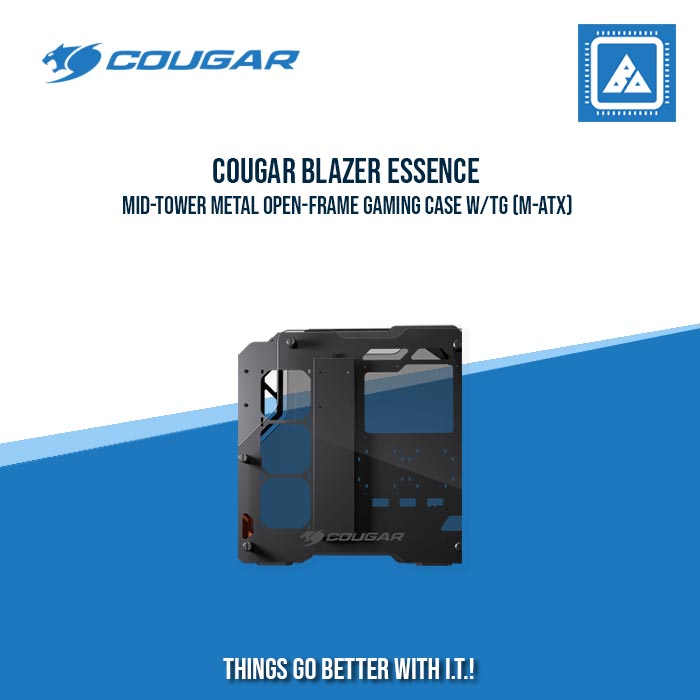 COUGAR BLAZER ESSENCE MID-TOWER METAL OPEN-FRAME GAMING CASE W/TG (M-ATX) COUGAR BLAZER ESSENCE MID-TOWER METAL OPEN-FRAME GAMING CASE W/TG (M-ATX)